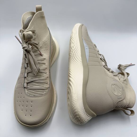Mens Size 8 Under Armour Basketball Shoes Curry 4 FloTro Beige 3024861-280